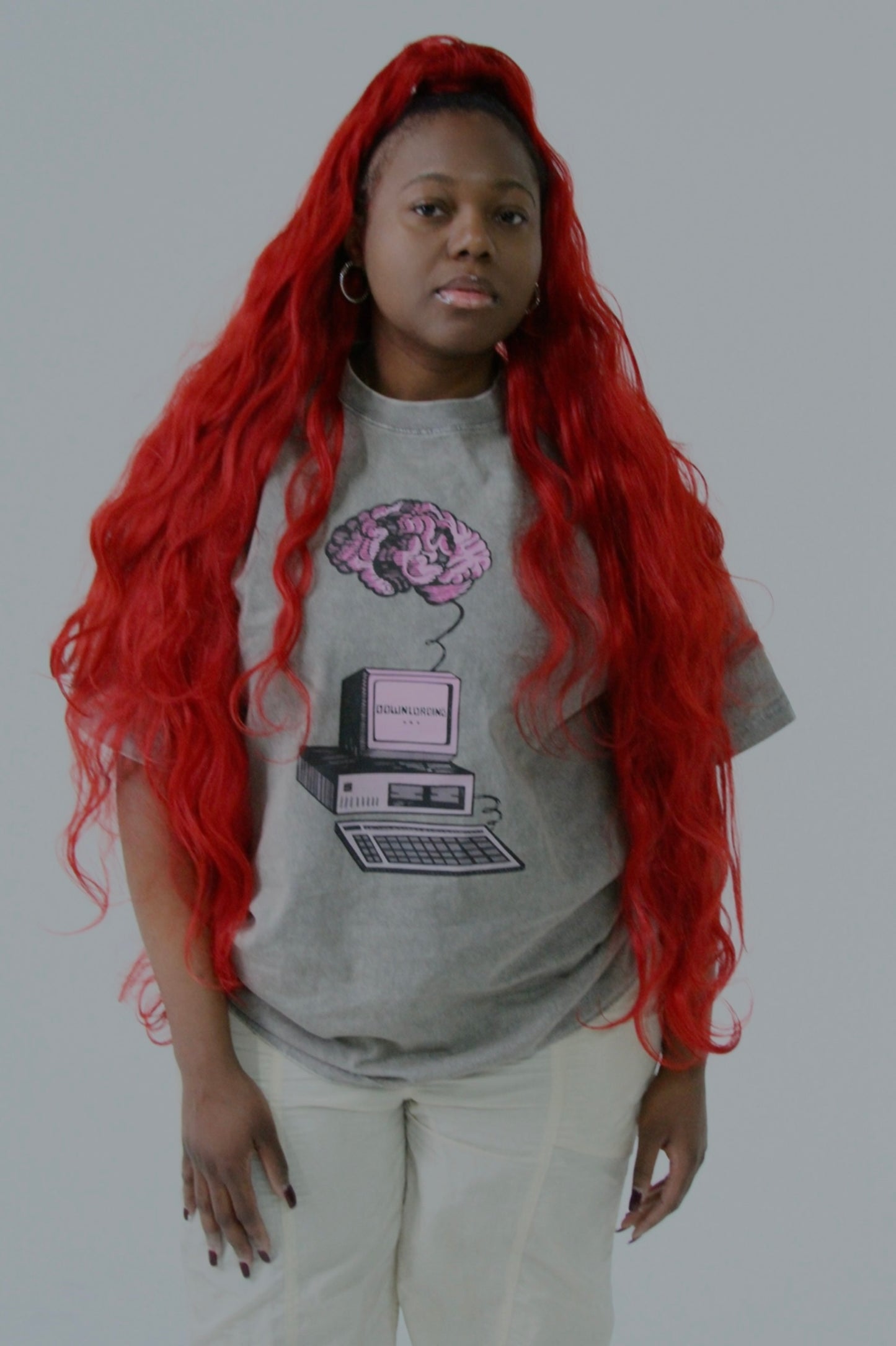 GREY ALIENATED MINDS TEE