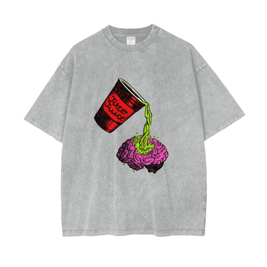 GREY JITTER JUICE TEE