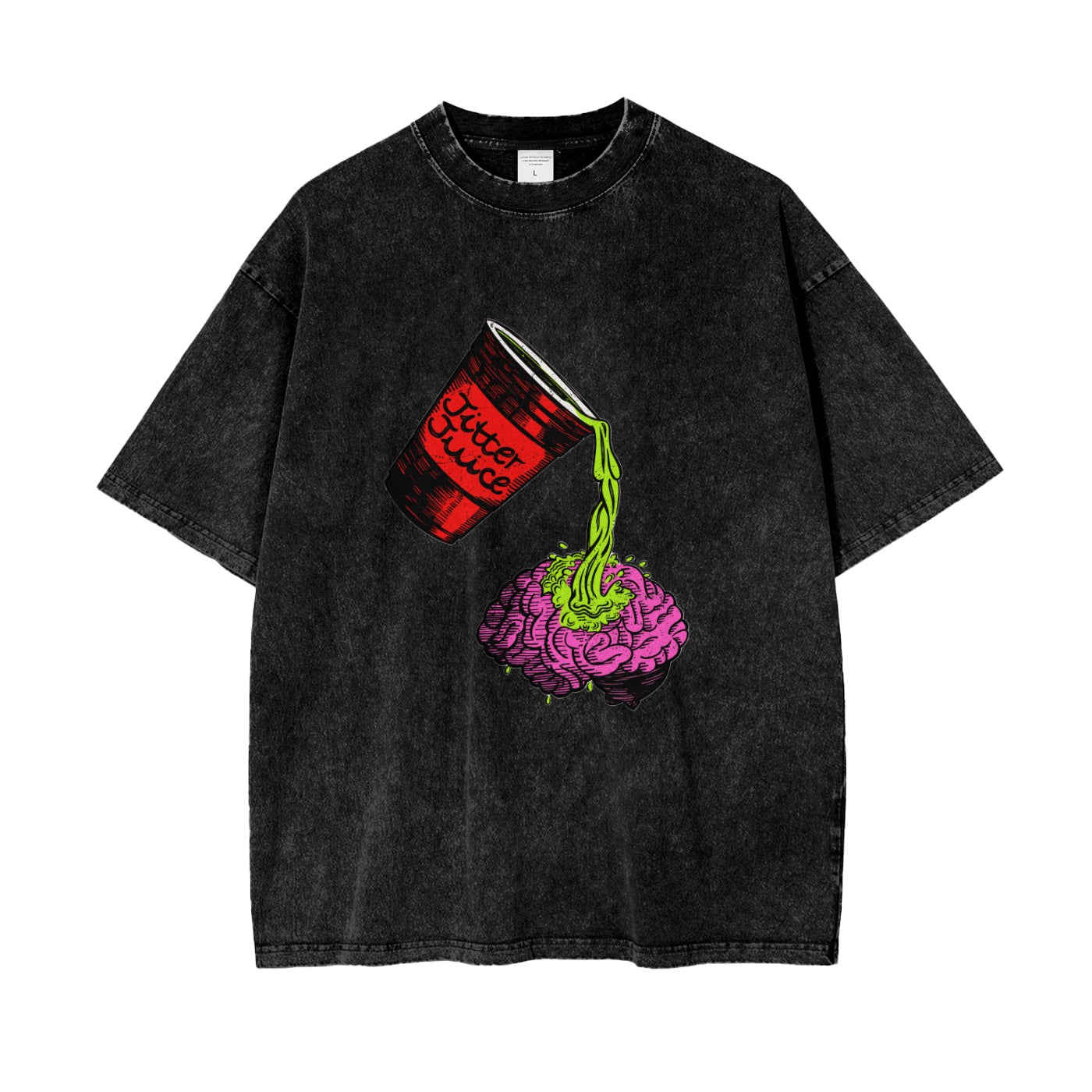 BLACK JITTER JUICE TEE
