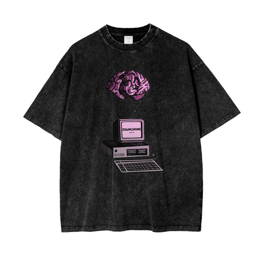 BLACK ALIENATED MINDS TEE