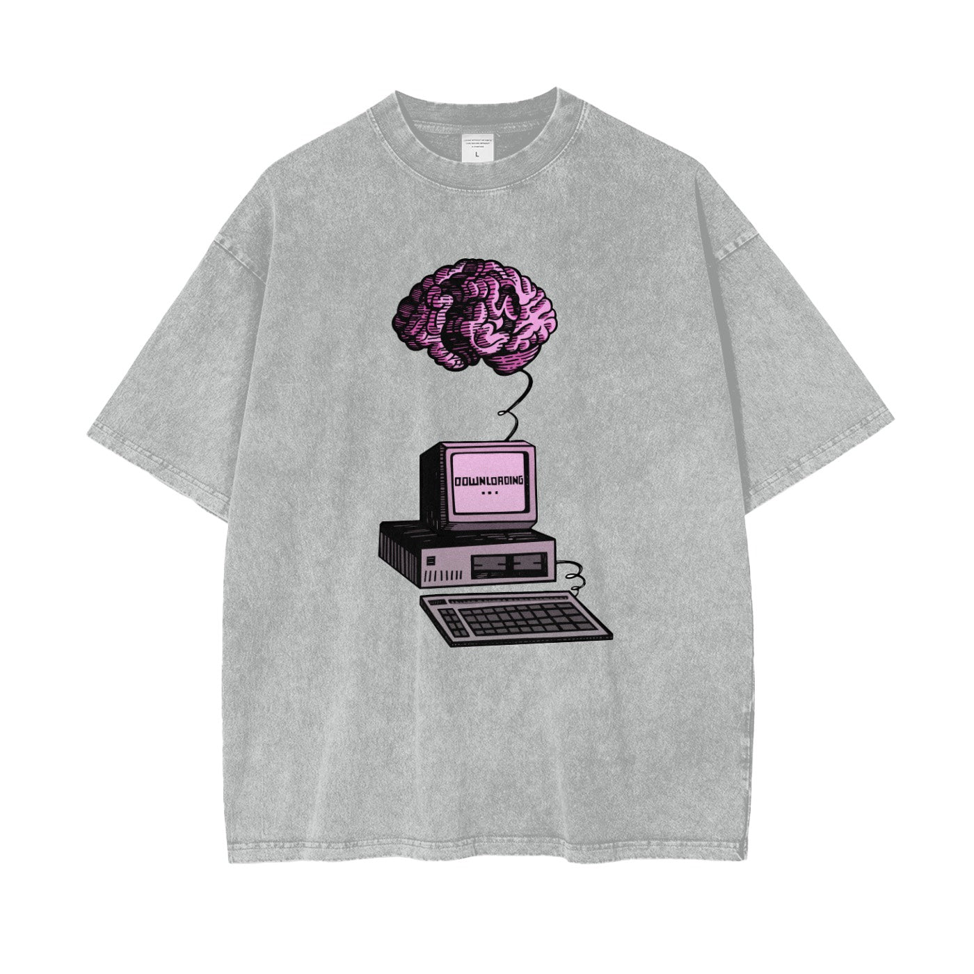 GREY ALIENATED MINDS TEE