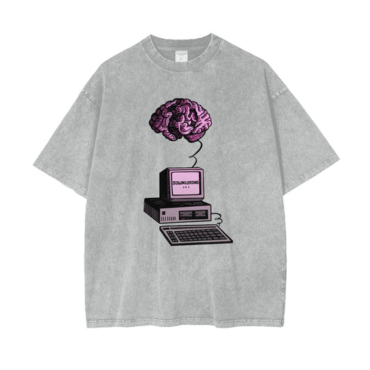 GREY ALIENATED MINDS TEE
